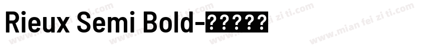 Rieux Semi Bold字体转换